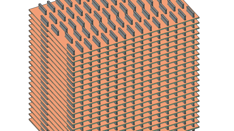 3D faisceau quiconce